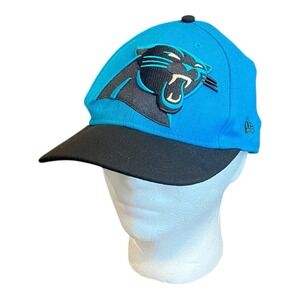 New Era NFL Panthers Cat Blue Black White Original Fit Cap Hat Snap Closure